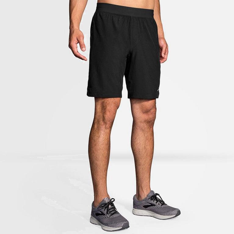 Brooks Equip 9 Men's Running Shorts UK Outlet - Grey (MGNWD7368)